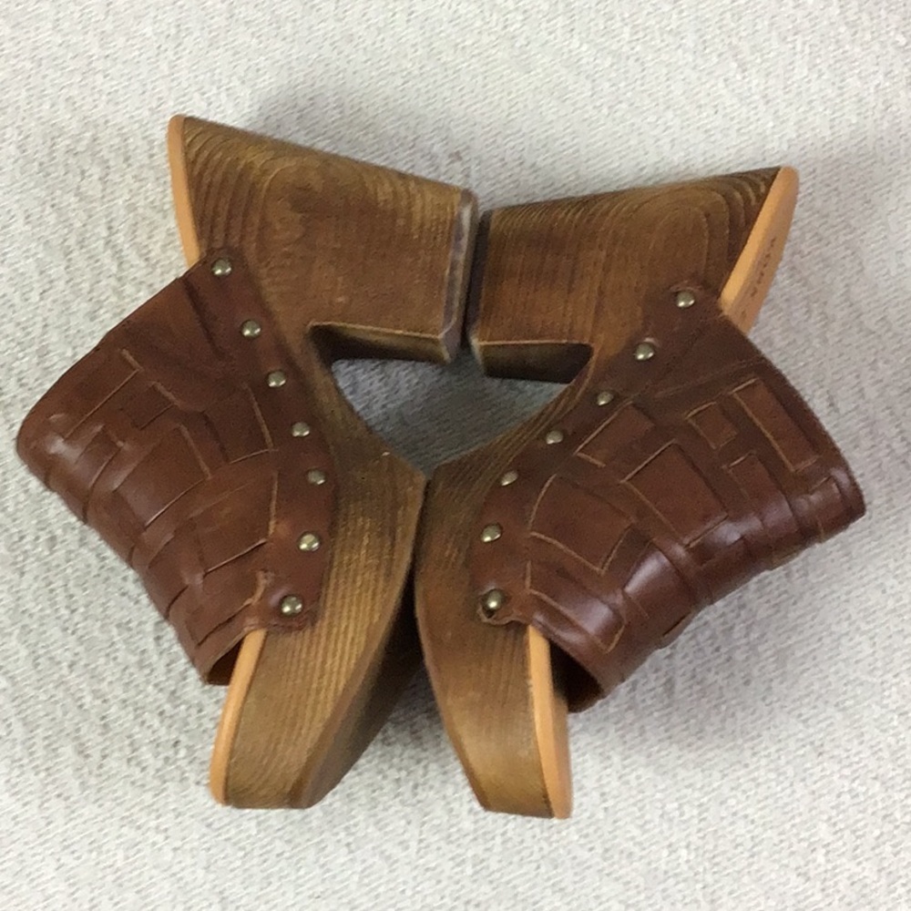 Cork Ease | Women’s Charissa Platform Sandal Wet Sand Brown Leather | - Picture 5 of 9